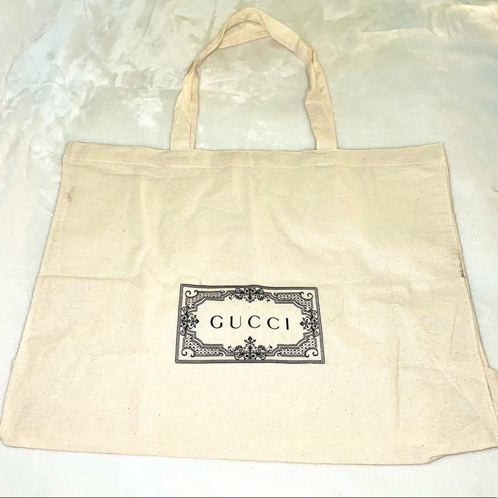 100% Authentic Gucci Canvas Tote Bag